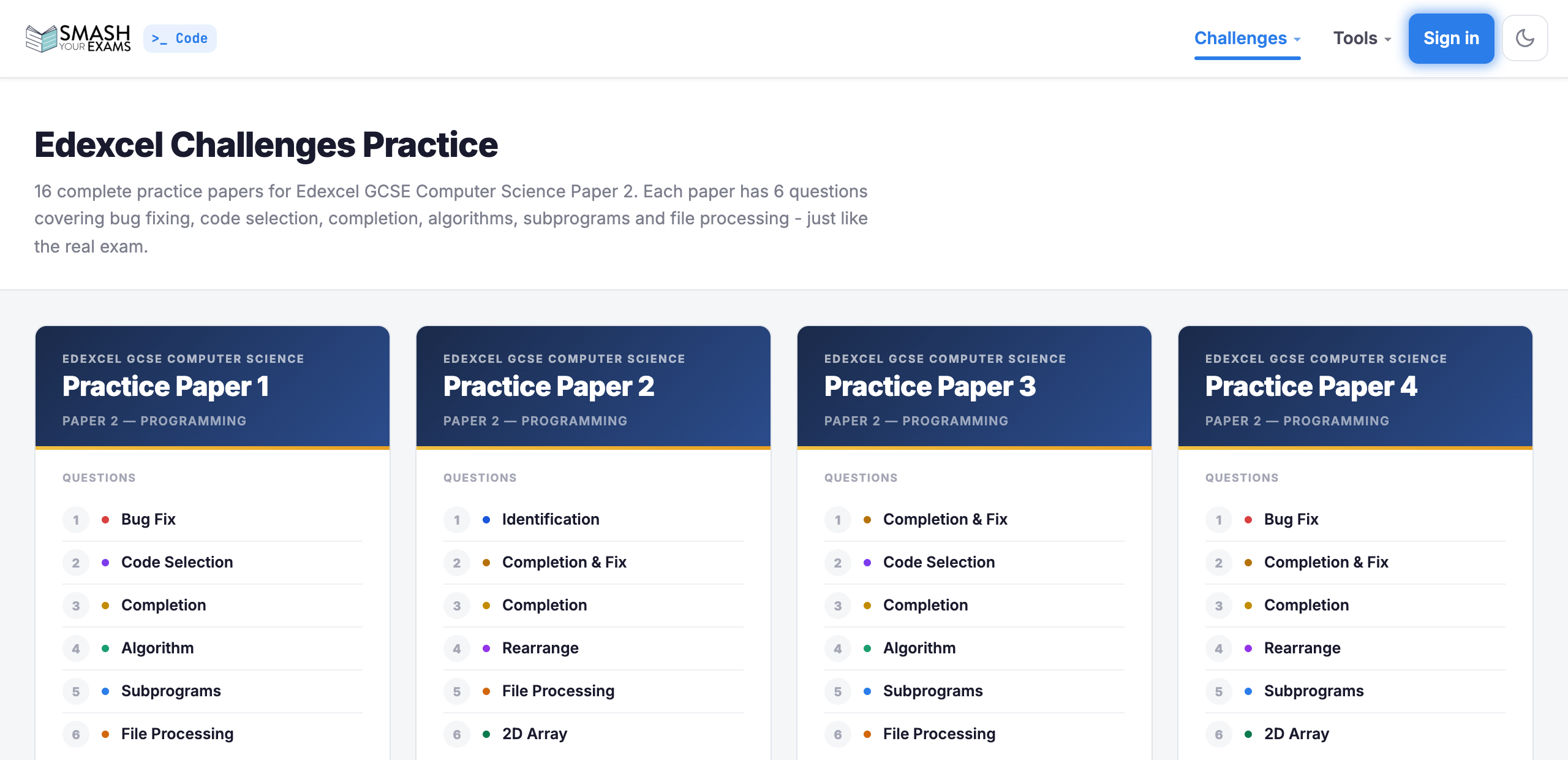 Edexcel exam-paper practice